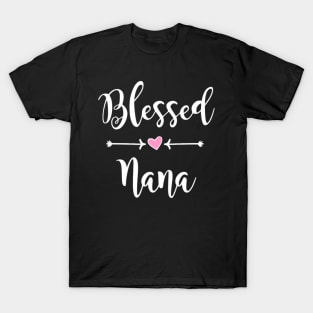 Blessed Nana Heart Arrows For Grandma T-Shirt